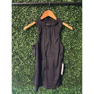 ATHLETA Levitate Tank Top Sz Small Black Adjustable Shirt, Hiking Running Work L